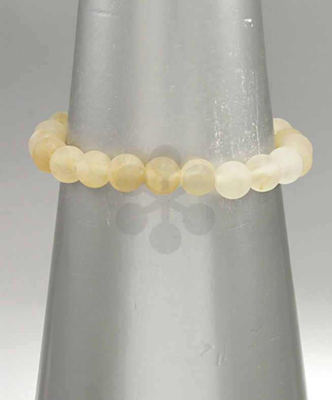 Yellow Jade Adjustable Stone Bracelet 7mm