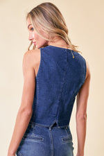 Denim Vest Final Sale