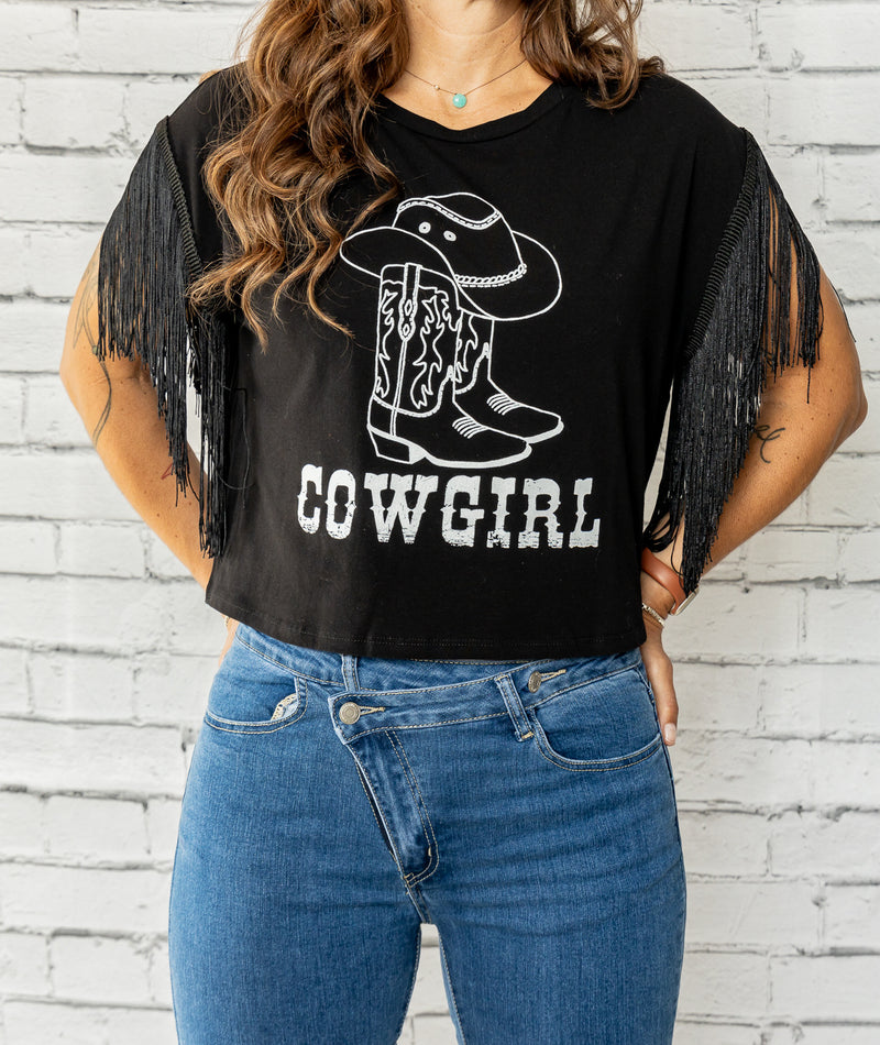 Cowgirl Fringe Top Final Sale