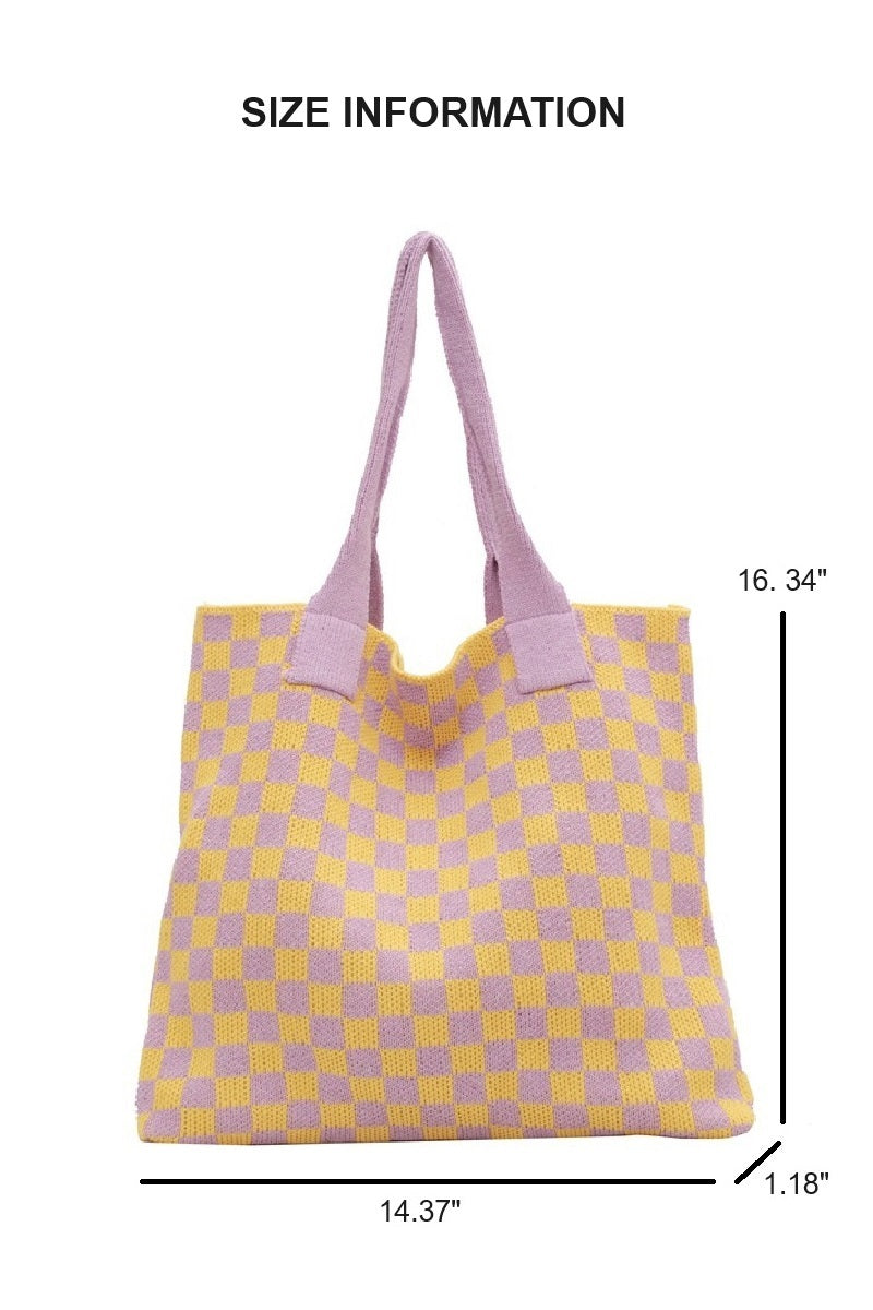 Checkered Tote