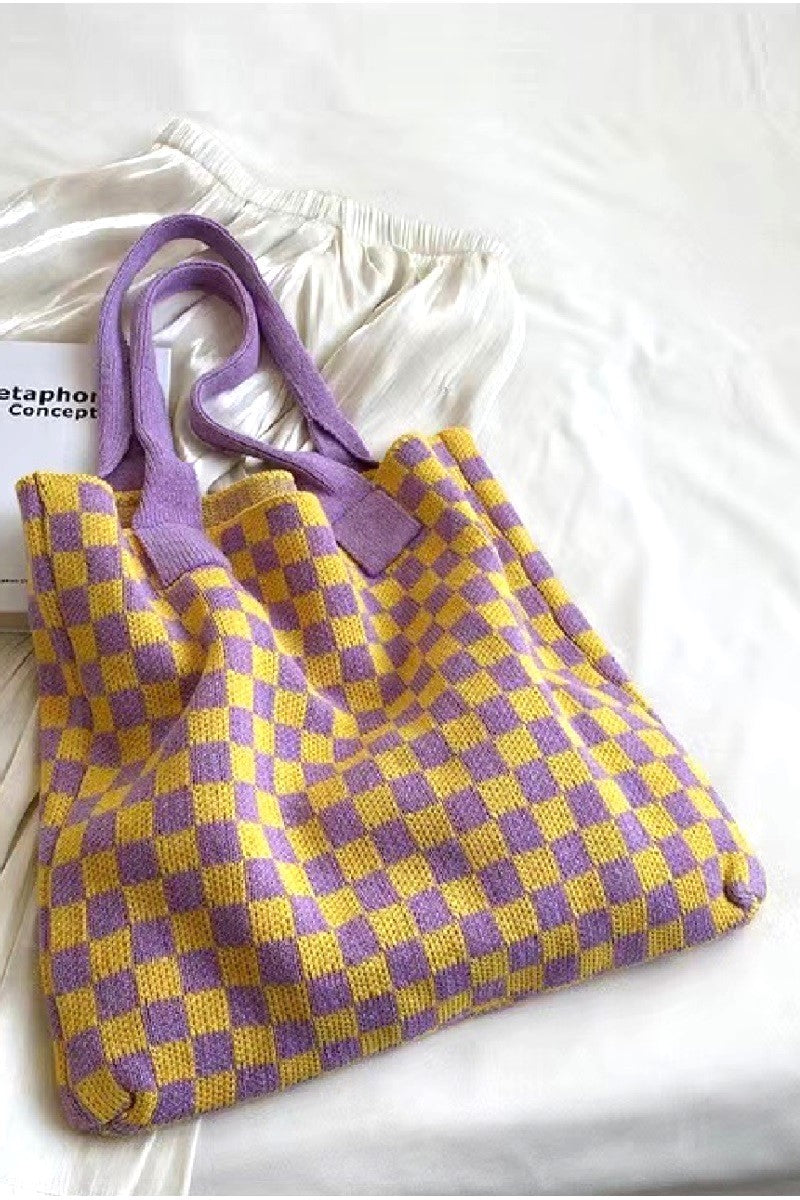 Checkered Tote