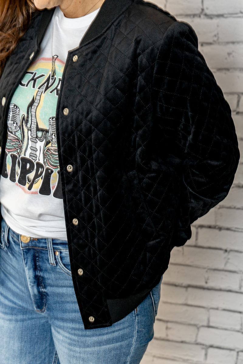 Quilted Bomber Jacket