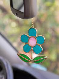 Stained Glass Car Charm