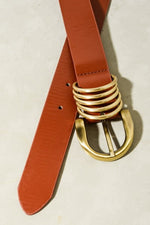 Rounded Buckle Belt