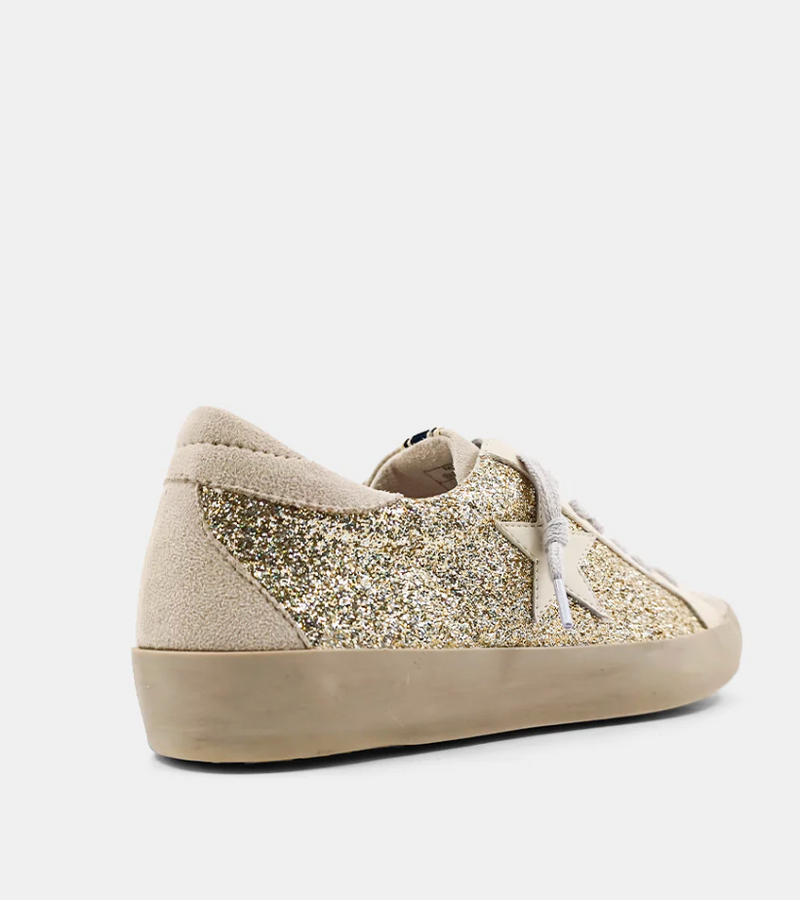 Gold Glitter Paula Sneakers