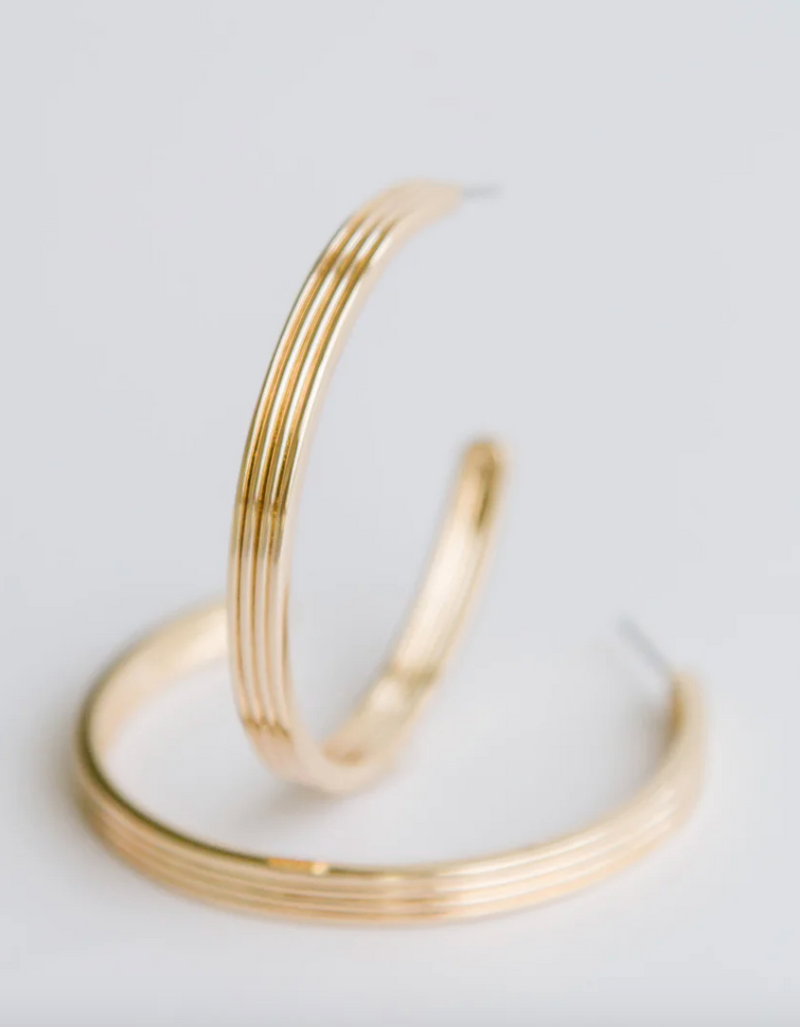 Large Luxe Hoop Earrings