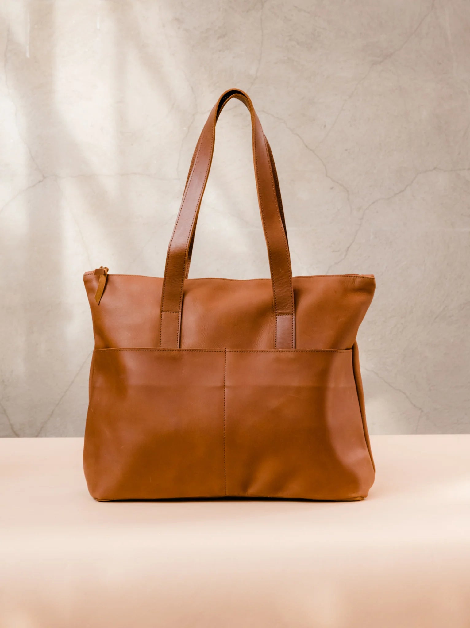 Leather carry on sales tote